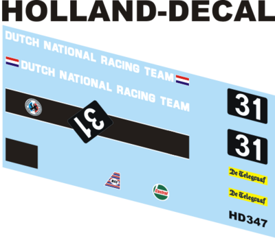 Lotus 61 FF Zandvoort 1969 DNRT 1/43 (HD347)