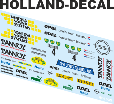 Opel Manta Limburgia Rally 1984 1/18 (HD1035)