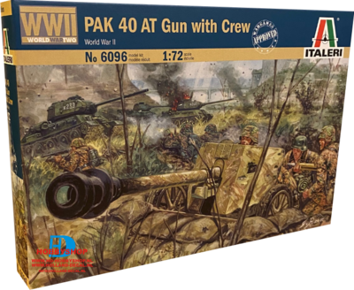 PAK 40 AT Gun with Crew World War II Italeri