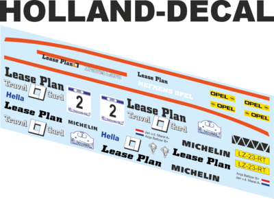Opel Manta Hellendoorn Rally 1986 1/43 (HD423)