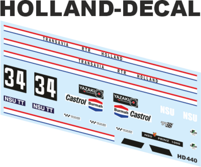 NSU 1000 TT Henri van Oorschot 1/43 (HD440)