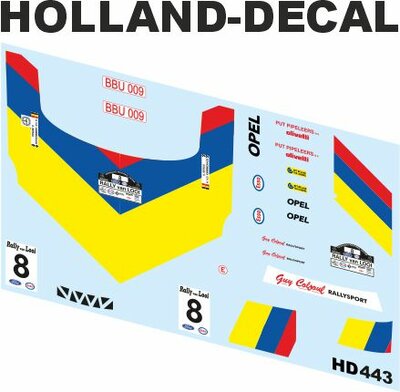 Opel Manta Rally van looi 1987 Bergs / Kimmenade 1/43 (HD443)