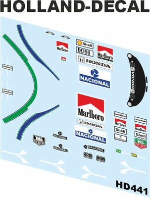 Senna helmet/suit compleet 1/18 (HD441)