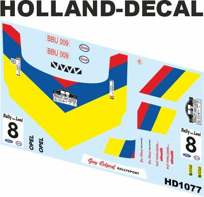 Opel Manta Rally van Looi 1987 Bergs / Kimmenade 1/18 (HD1077)