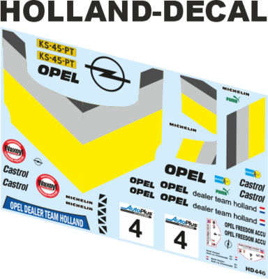 Opel Manta Tulpenrally 1985 Vossen / Kimmenade 1/43 (HD446)