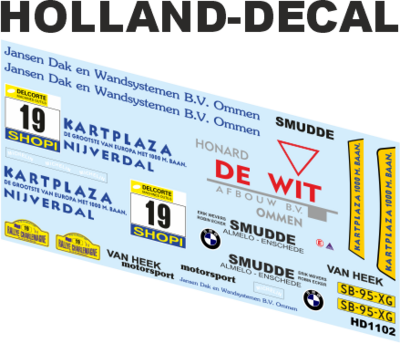 BMW M3 E30 Rally Charlemagne 1997 Wevers / Ecker 1/18 (HD1102)