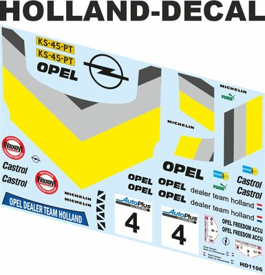 Opel Manta Tulpenrally 1985 Vossen / Kimmenade 1/24 (HD1106)