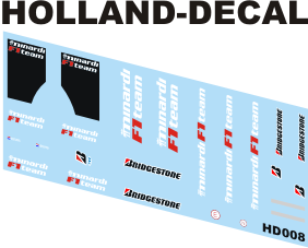 Decals Minardi PS03 Fiorano test livery 1/43 (HD008)