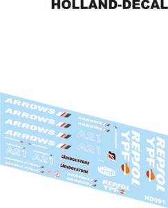 Arrows A21 testcar Repsol YPF (zwart) 1/43 (HD091)