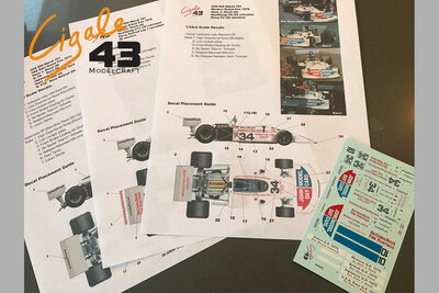 Decals March 761 1976 Formula 1 1/43rd scale for Tameo kits by Cigale 43 (CDS002)