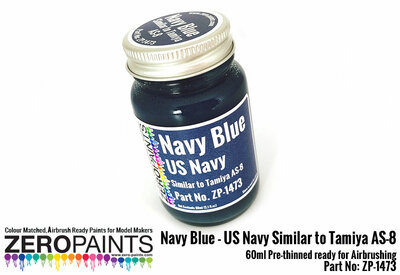 Zero Paints ZP-1473 Navy Blue US Navy (Similar to Tamiya AS-8) 60ml