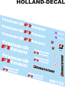 Minardi PS03 shakedown (zwart) 1/18 (HD120)