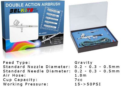 Gravity Feed Airbrush Double Action