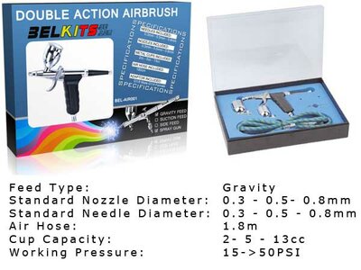 Gravity Feed Airbrush Double Action
