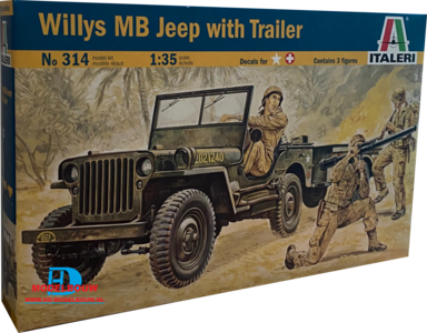 Willys MB Jeep with Trailer (Italeri 314)