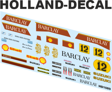 Suzuki RG500 Barclay Boet van Dulmen 1/12 (HD1089)